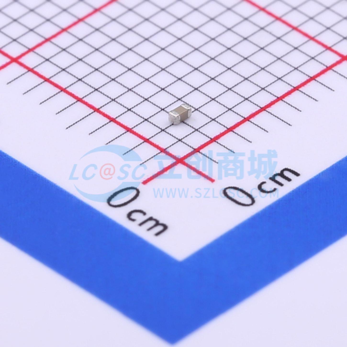 点击查看大图 0402B182K160CT实物图