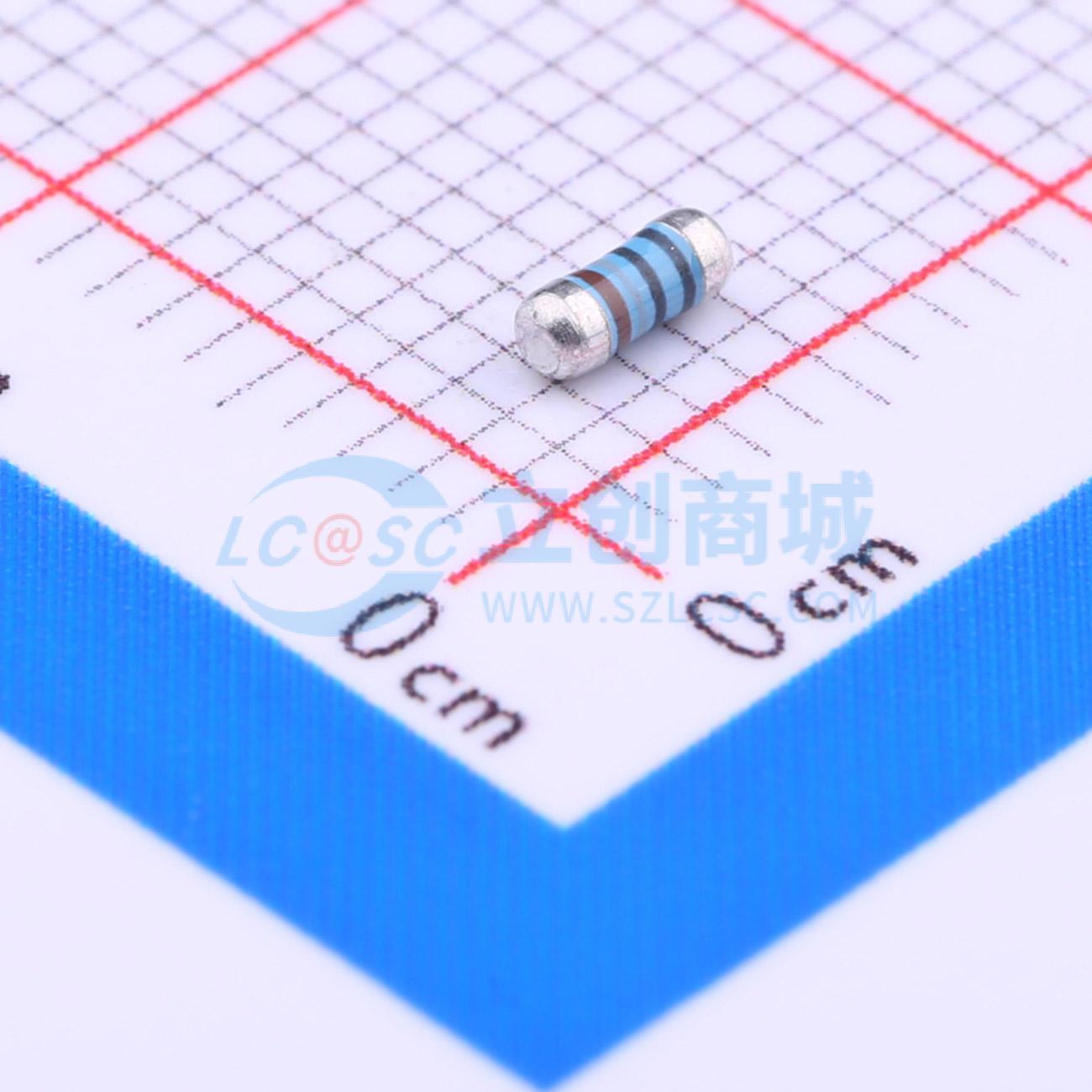 点击查看大图 MELF-MFR02041/4WS180ΩFT50实物图