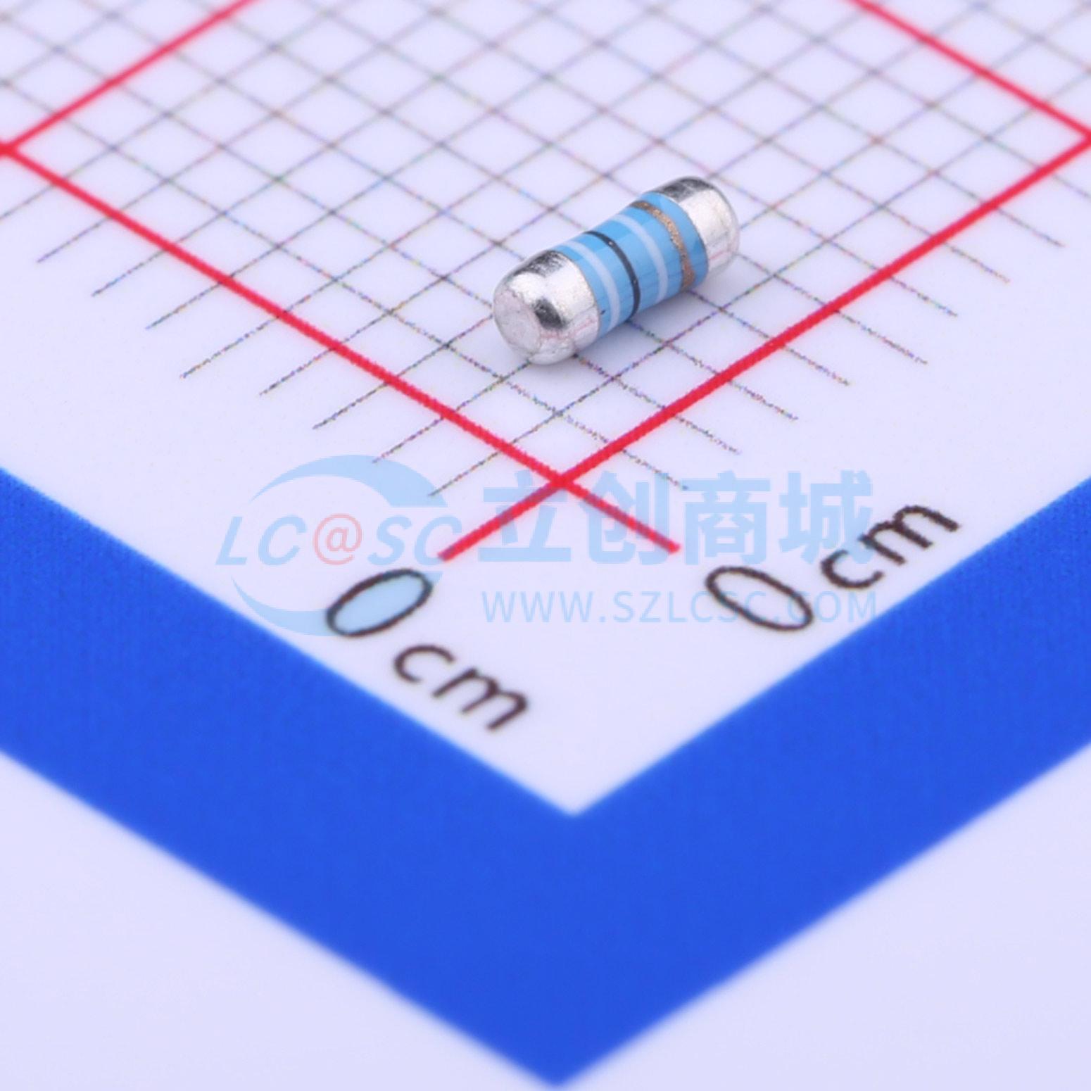 点击查看大图 MELF-MFR02041/4WS90.9ΩFT50实物图