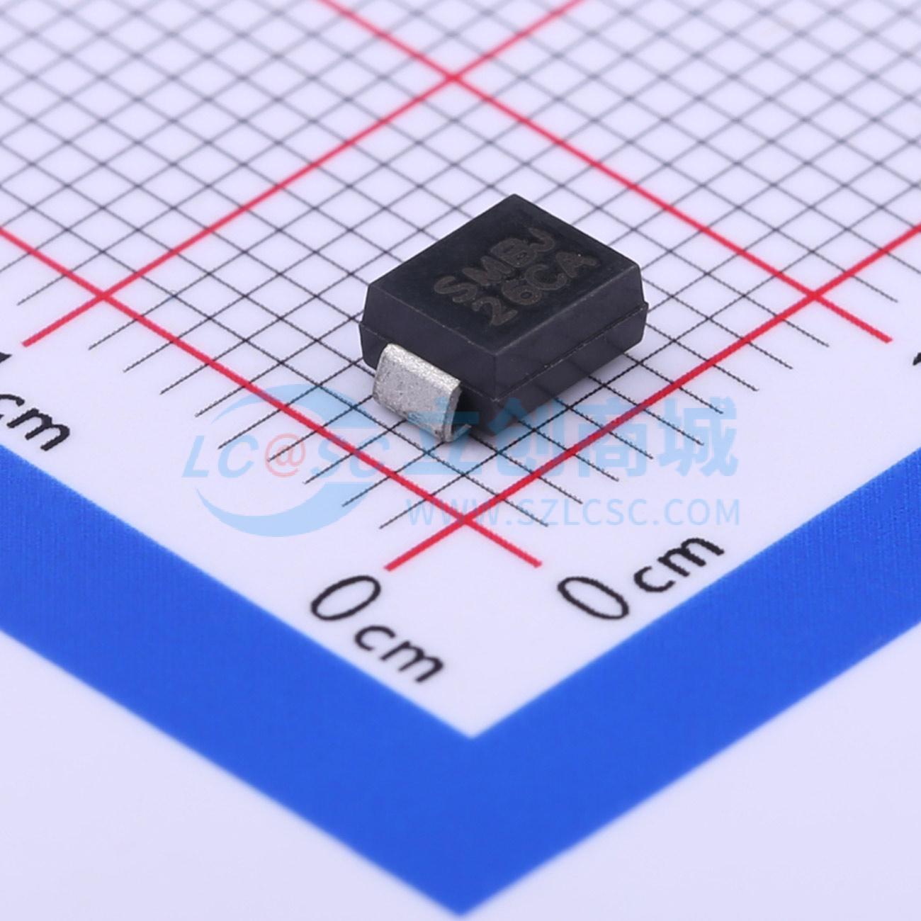 点击查看大图 SMBJ26CA实物图