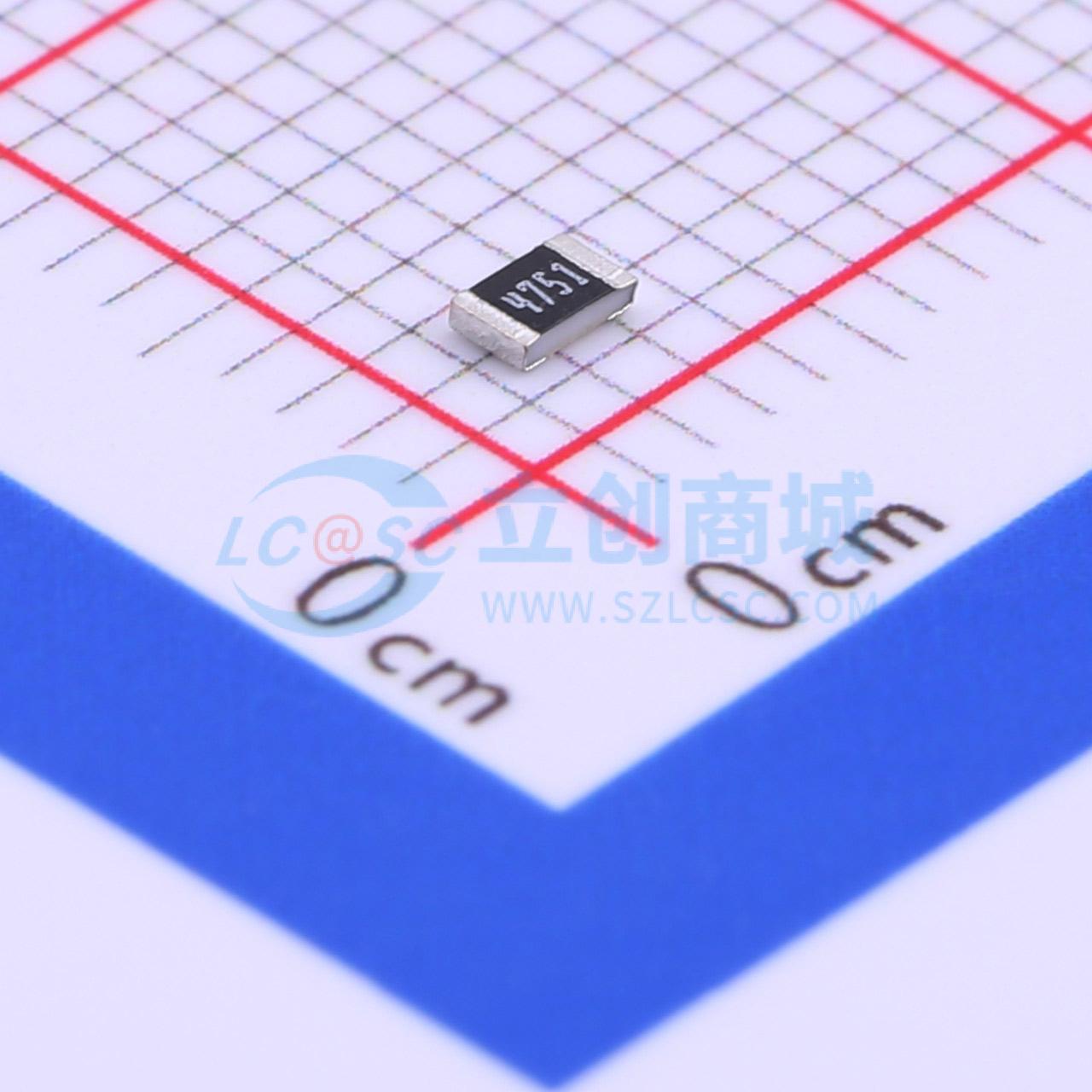 点击查看大图 HPCR0805F4K75K9实物图