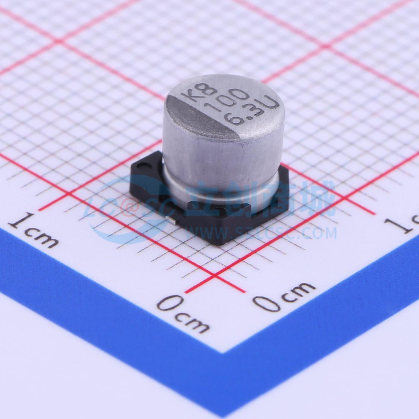 VEU101M0JTR-0606实物图