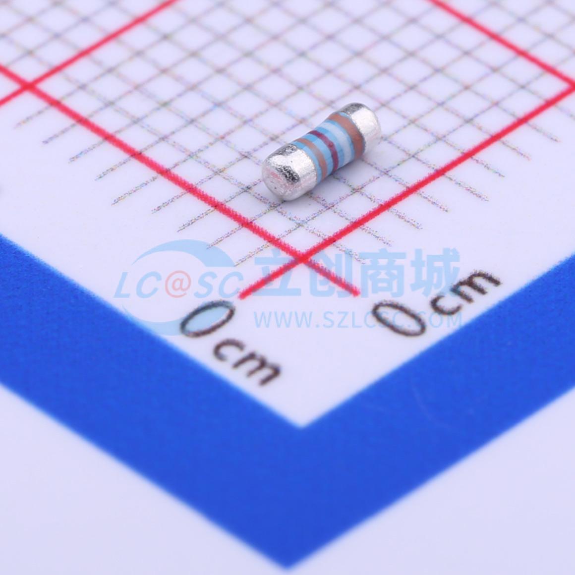 点击查看大图 MELF-MFR02041/4WS392KΩFT50实物图