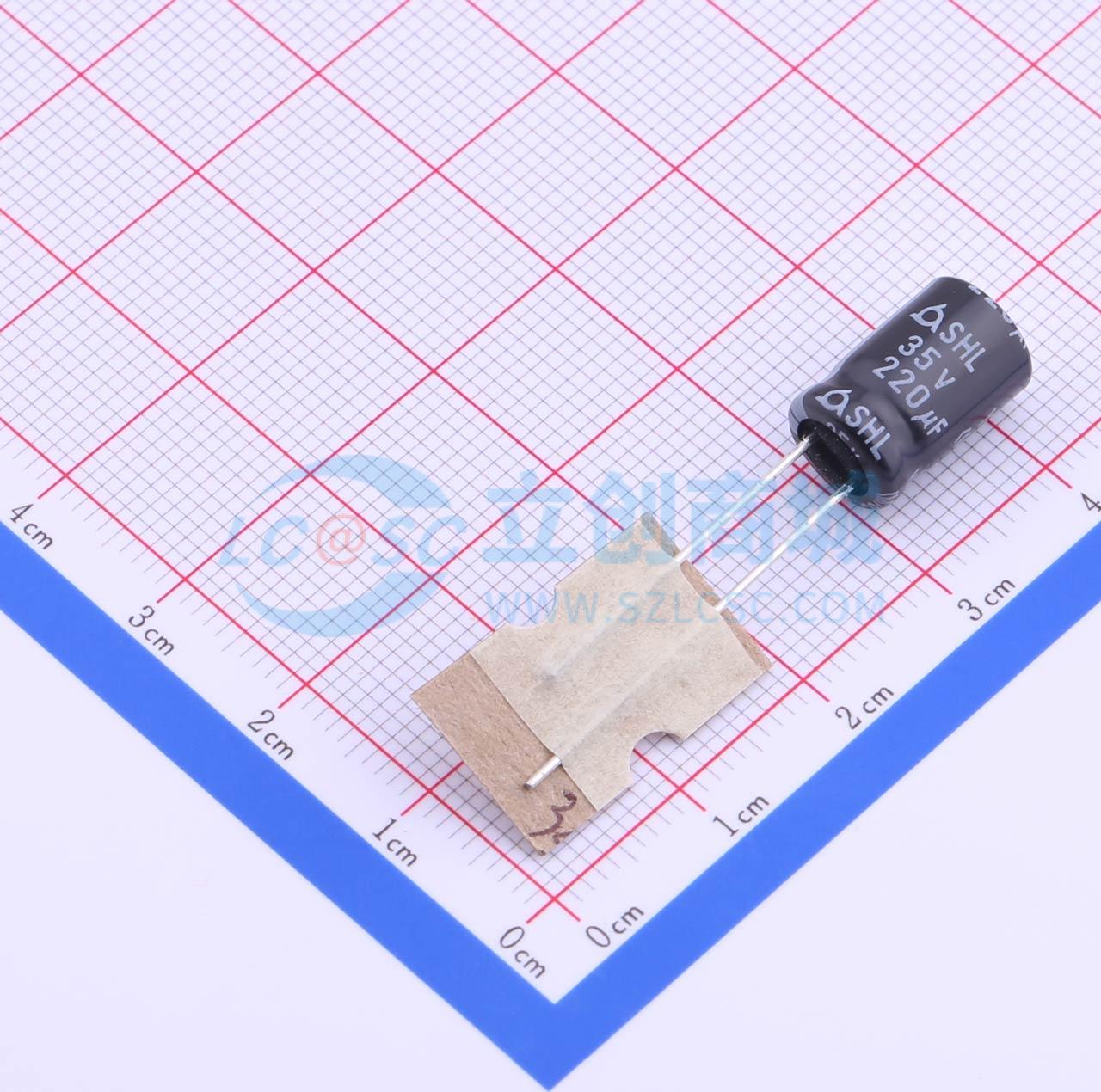 点击查看大图 SHL35V220M8*11.5 3.5TP实物图