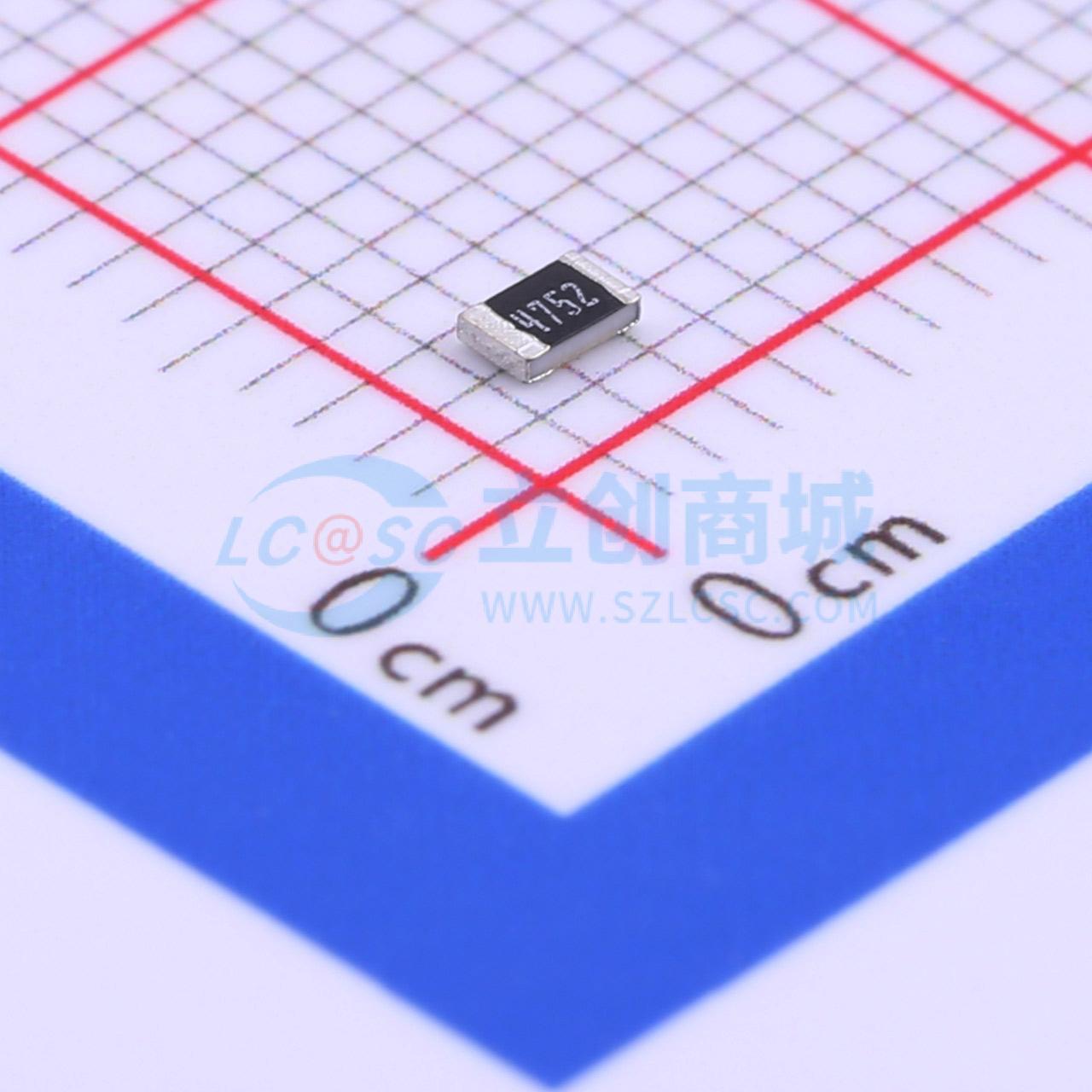 点击查看大图 HPCR0805F47K5K9实物图