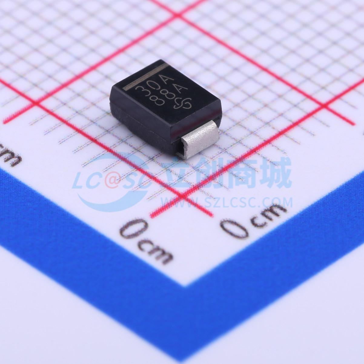 点击查看大图 P6SMB30AHE3/52实物图