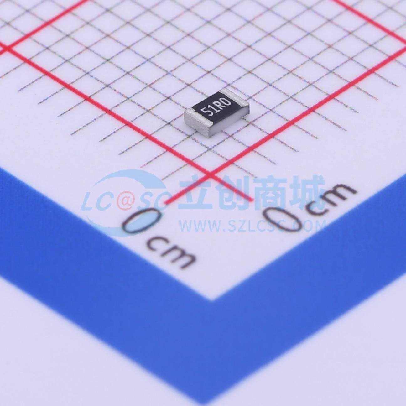 点击查看大图 AECR0805F51R0K9实物图