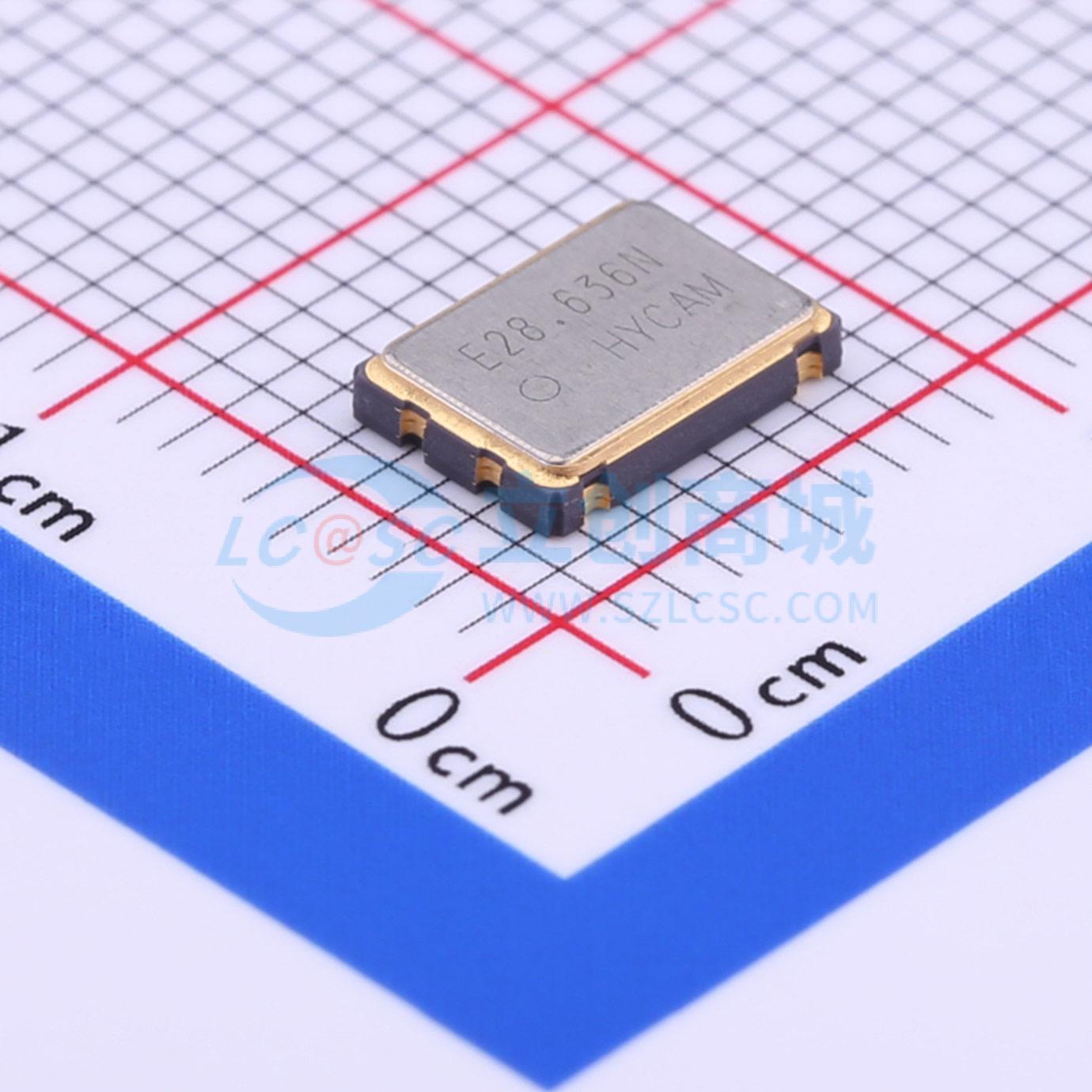 点击查看大图 SG-8018CA 28.636360MHz TJHPA实物图