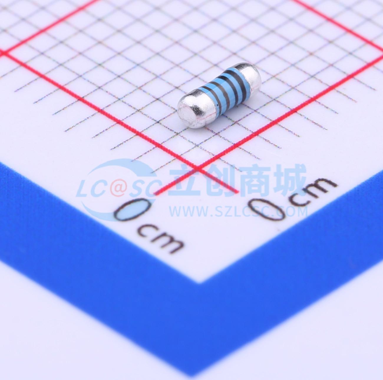 点击查看大图 MELF-MFR02041/4WS110ΩFT50实物图