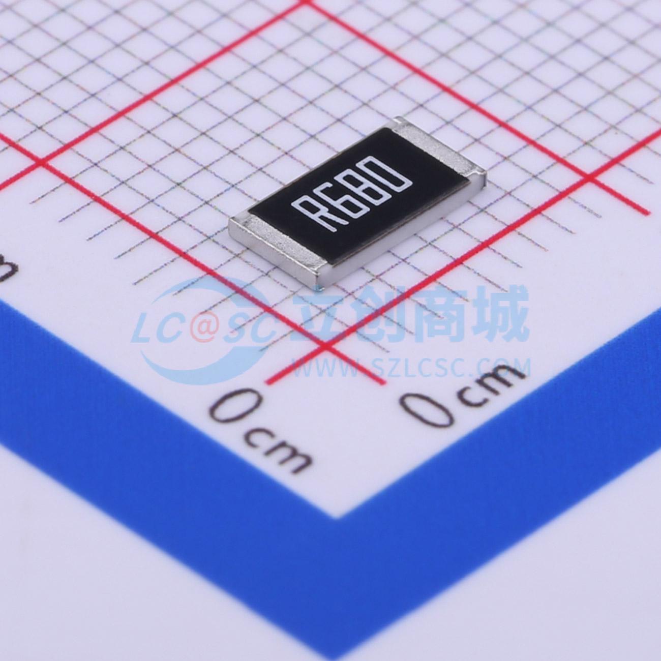 点击查看大图 CSRN2512FKR680实物图