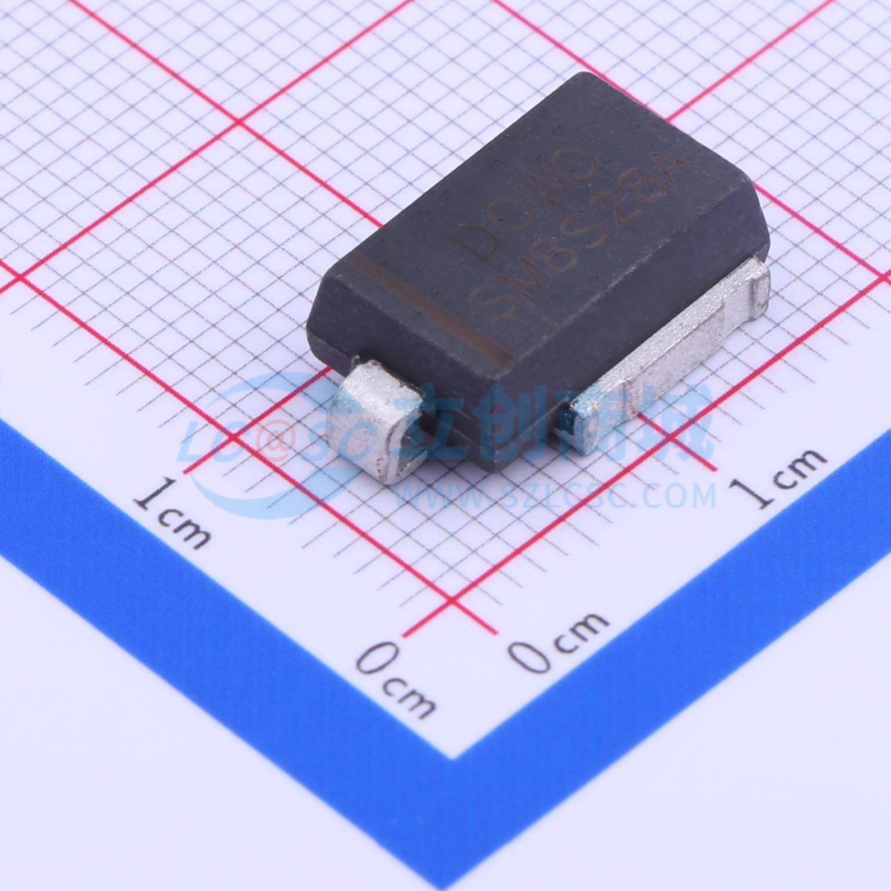 点击查看大图 SM8S28A实物图