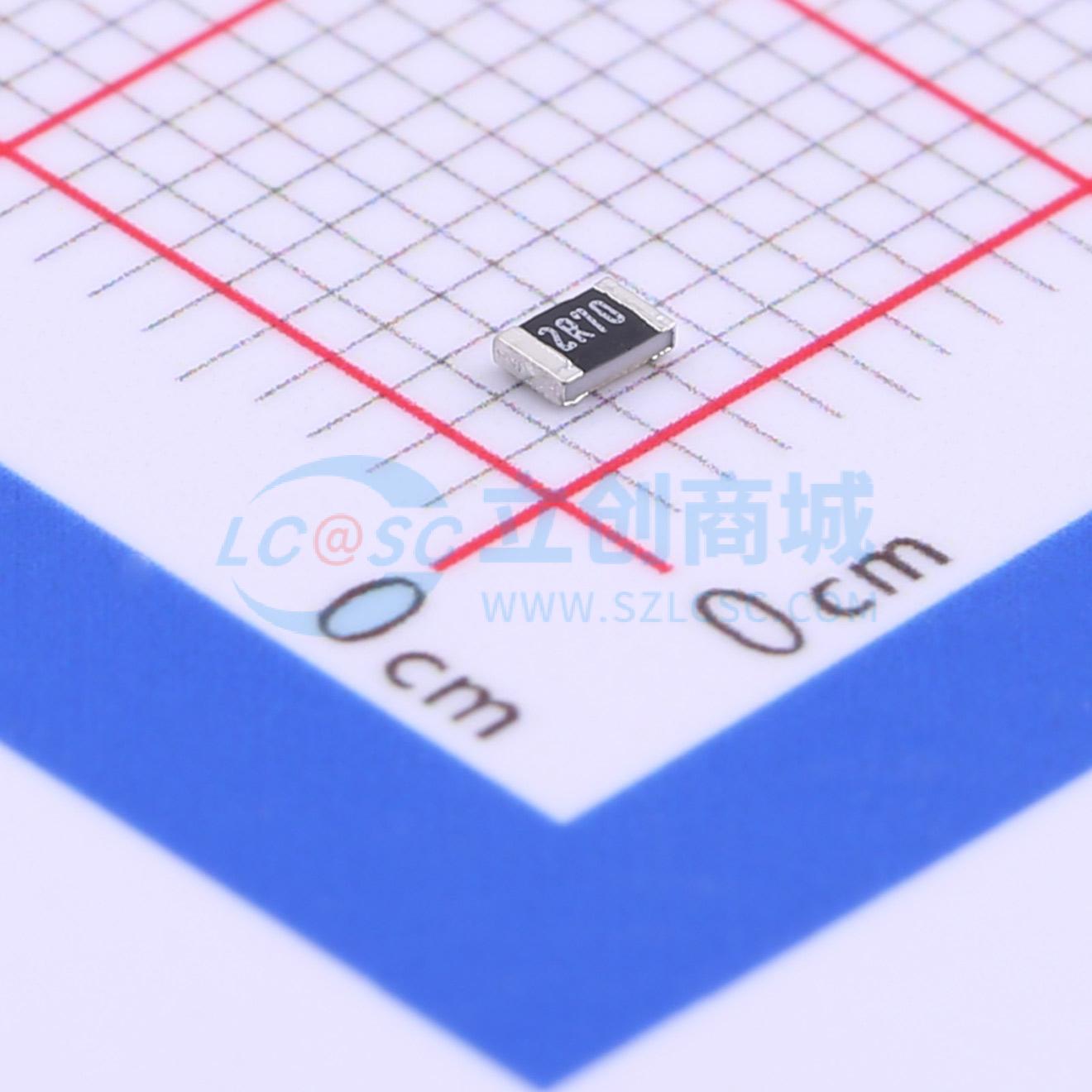点击查看大图 HPCR0805F2R70K9实物图