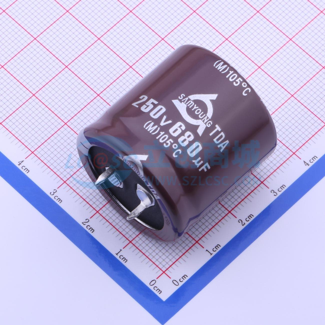 点击查看大图 TDA250V680M30*30实物图