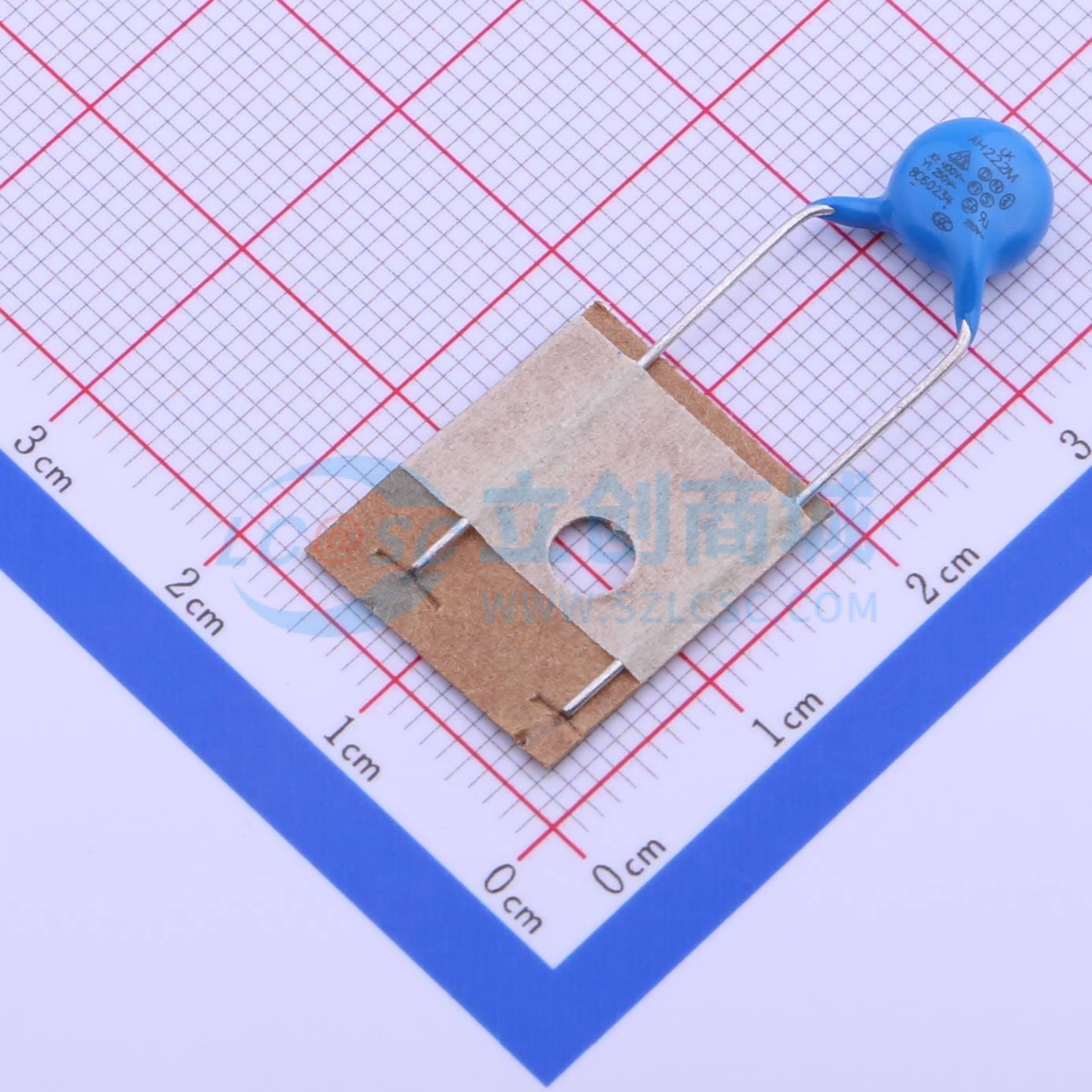 点击查看大图 YV0AH222M080BAMD0B实物图