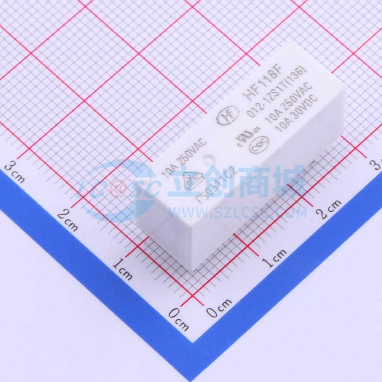 点击查看大图 HF118F/012-1ZS1T(136)实物图
