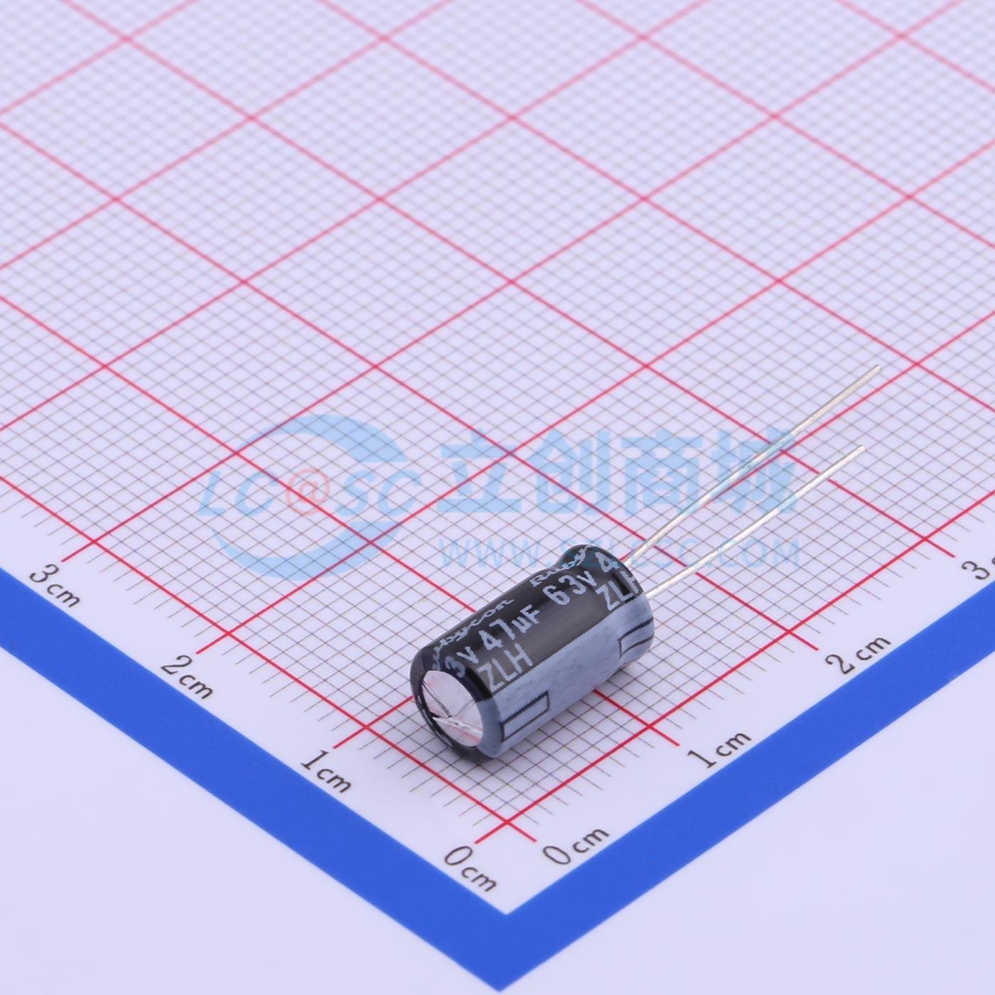 点击查看大图 63ZLH47MEFC6.3X11实物图