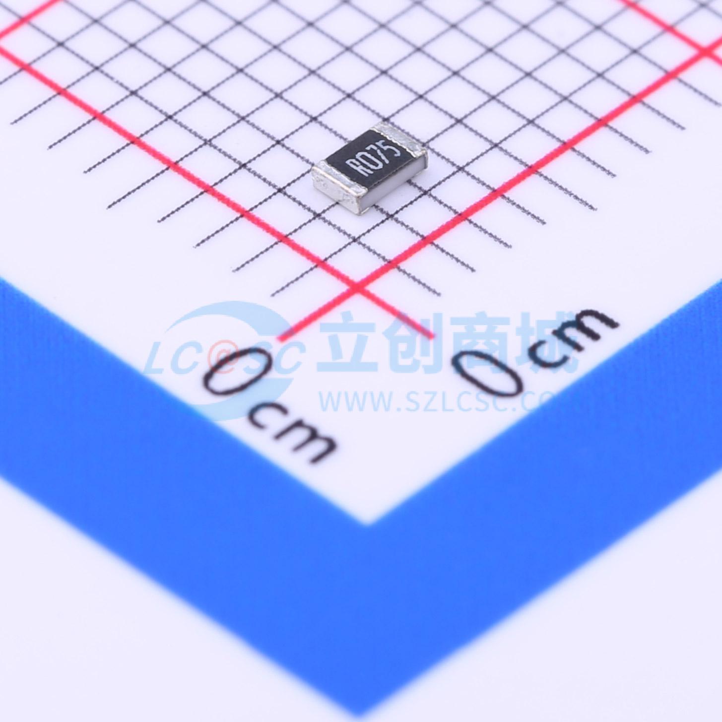 点击查看大图 0805W4J075LT5E实物图