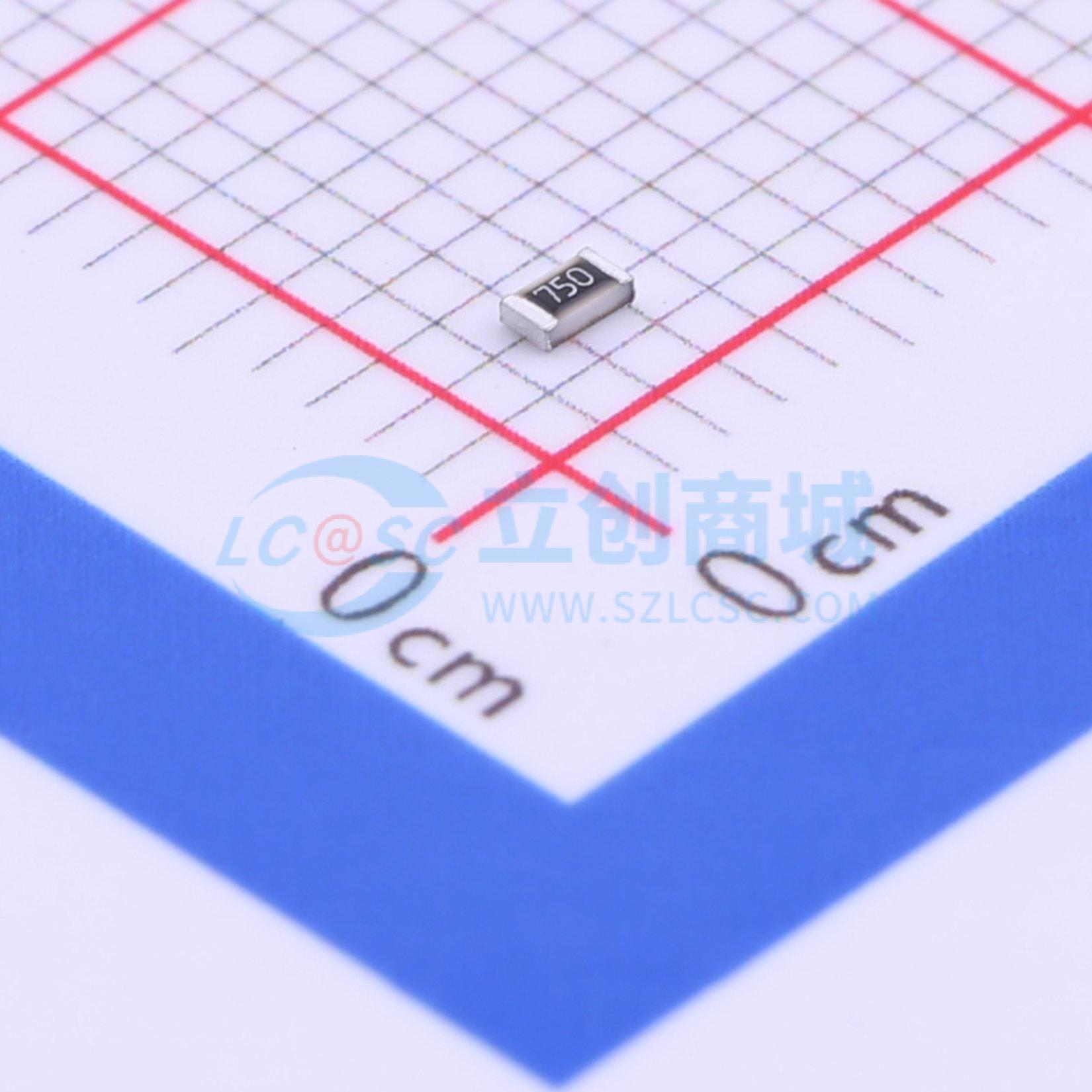 点击查看大图 RG1608P-750-B-T5实物图