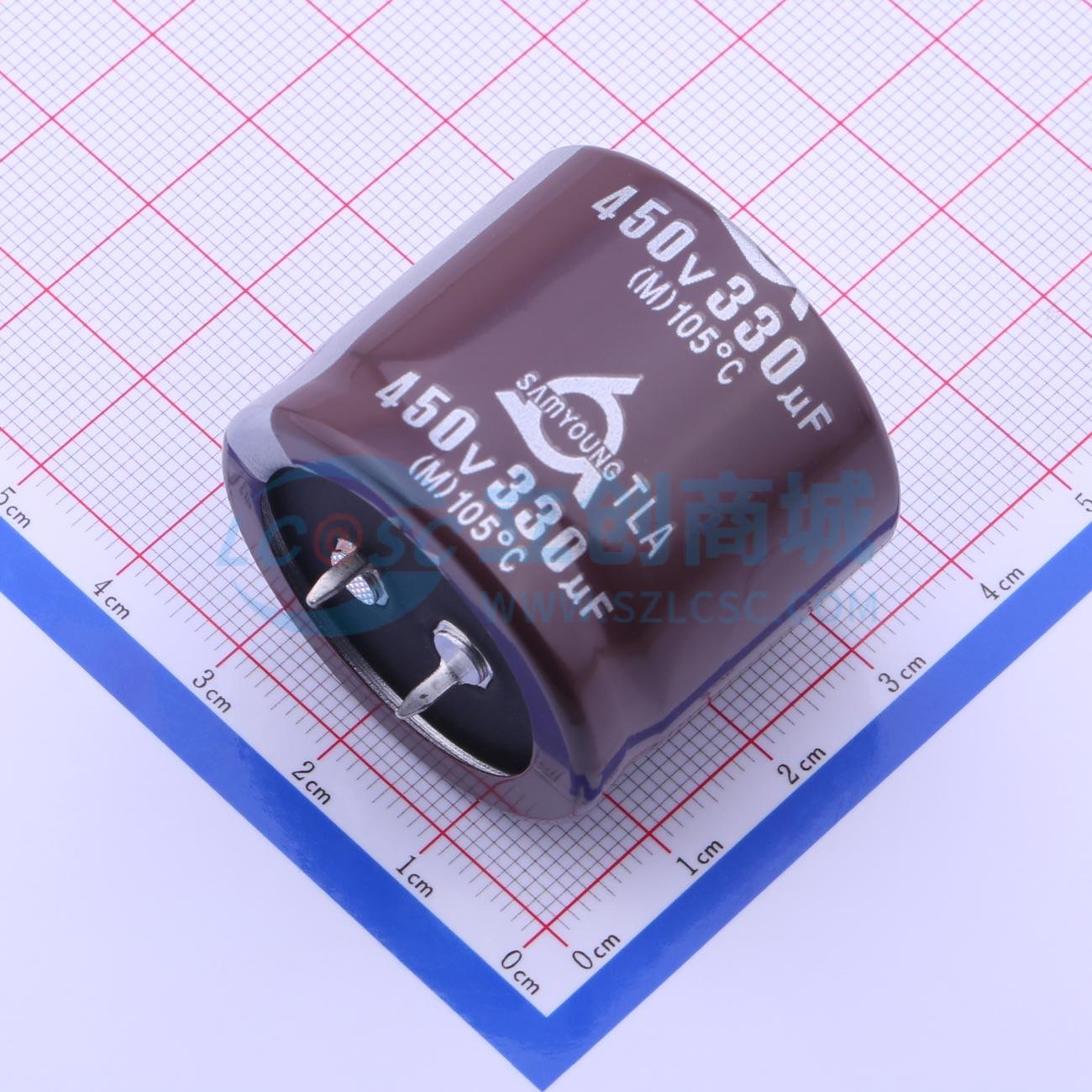 点击查看大图 TLA450V330M35*30 V实物图