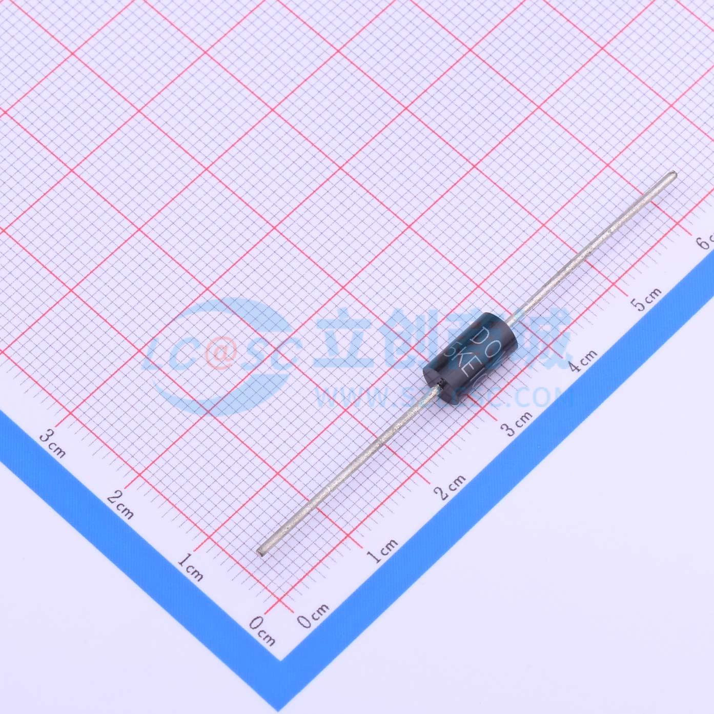 点击查看大图 1.5KE100CA实物图