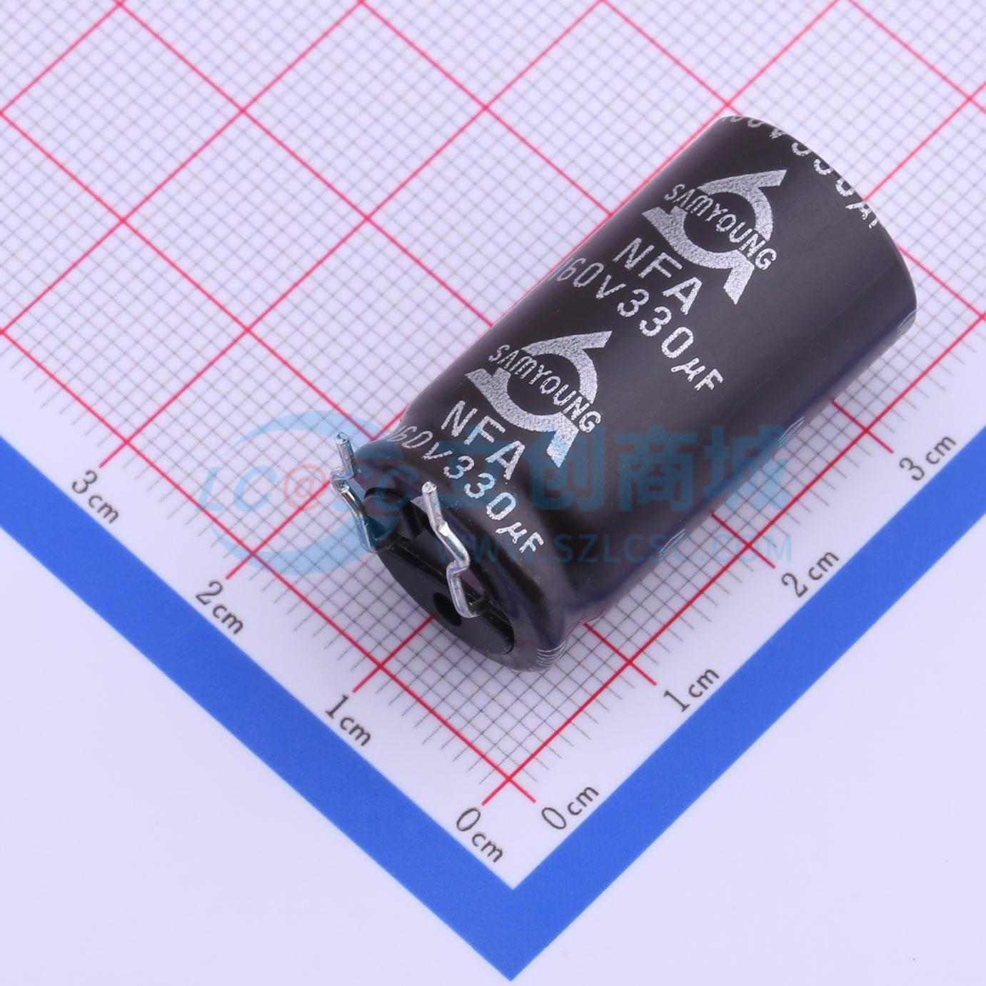 点击查看大图 NFA 160V330 16*31.5 3.0LA实物图