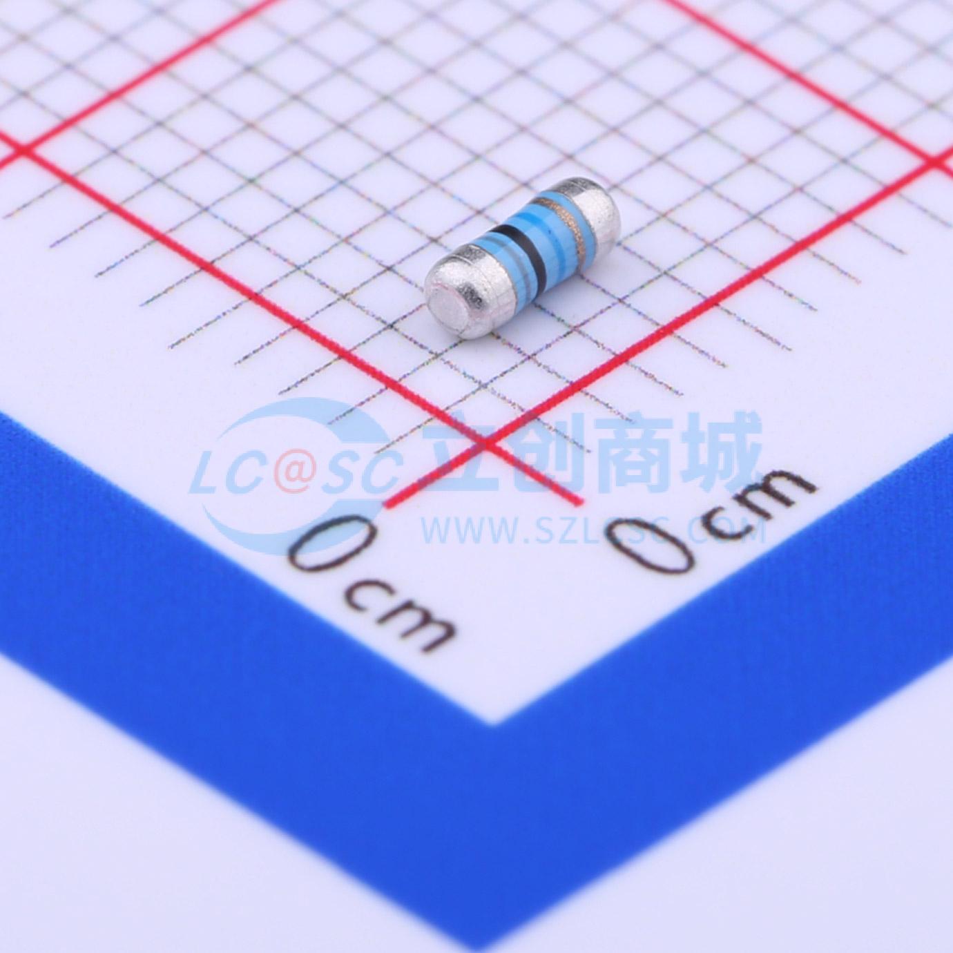 点击查看大图 MELF-MFR02041/4WS80.6ΩFT50实物图