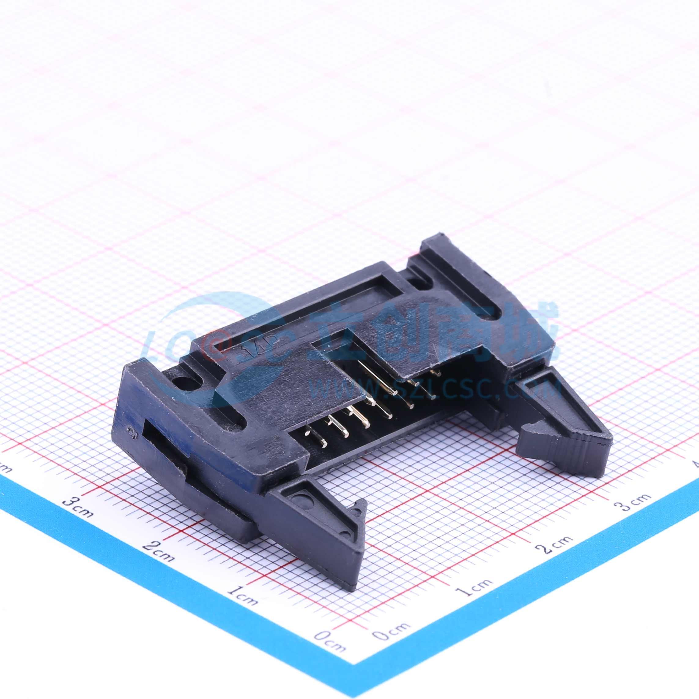 点击查看大图 2.54-2*7P弯牛角实物图