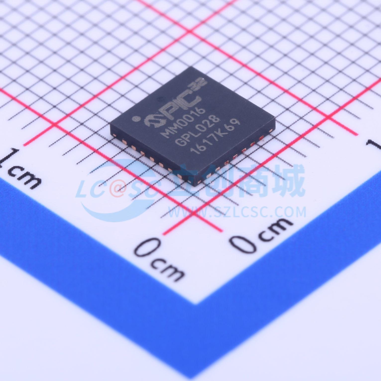 PIC32MM0016GPL028-I/ML实物图