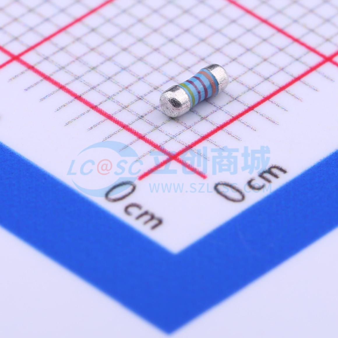 点击查看大图 MELF-MFR02041/4WS422KΩFT50实物图