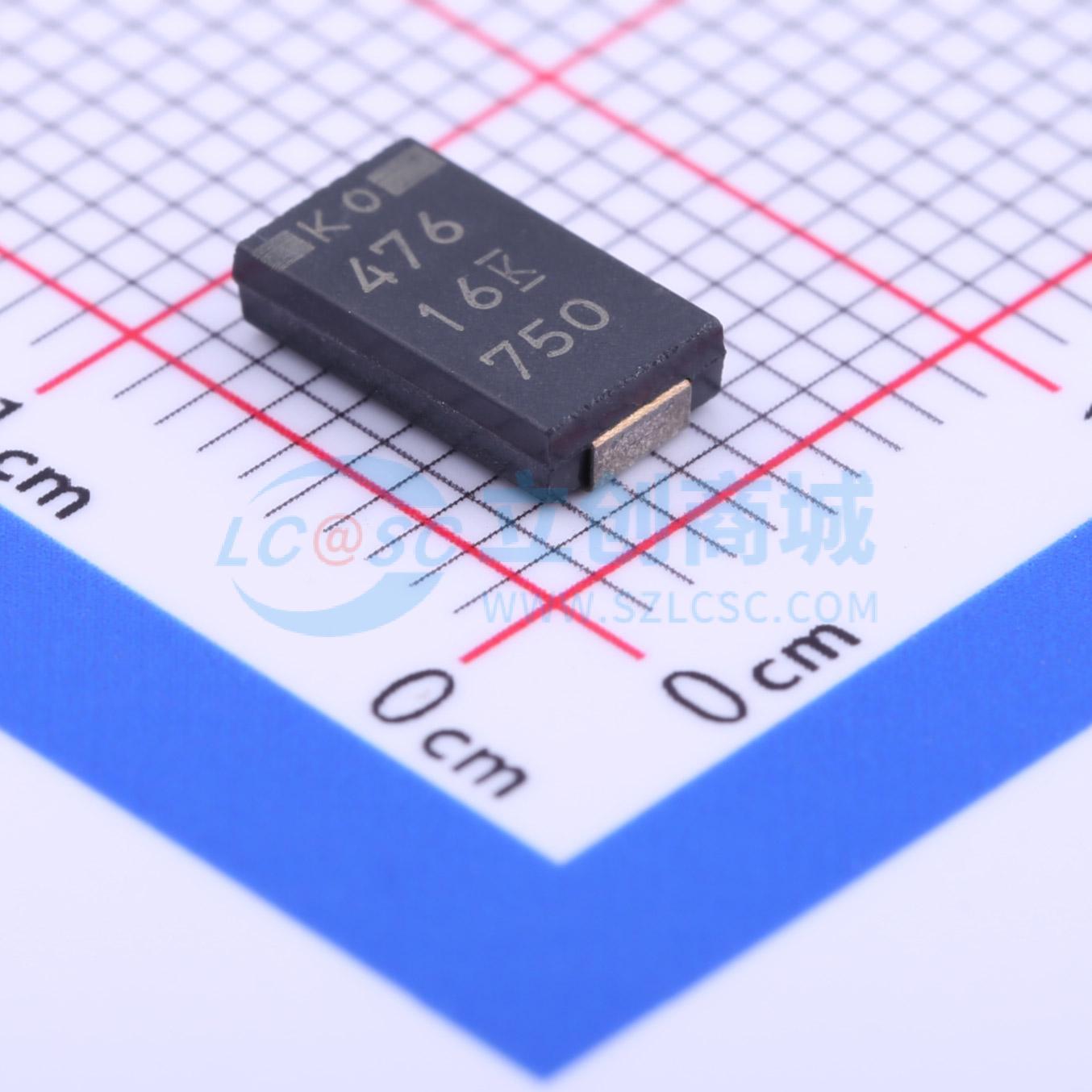 点击查看大图 T520V476M016ATE070实物图