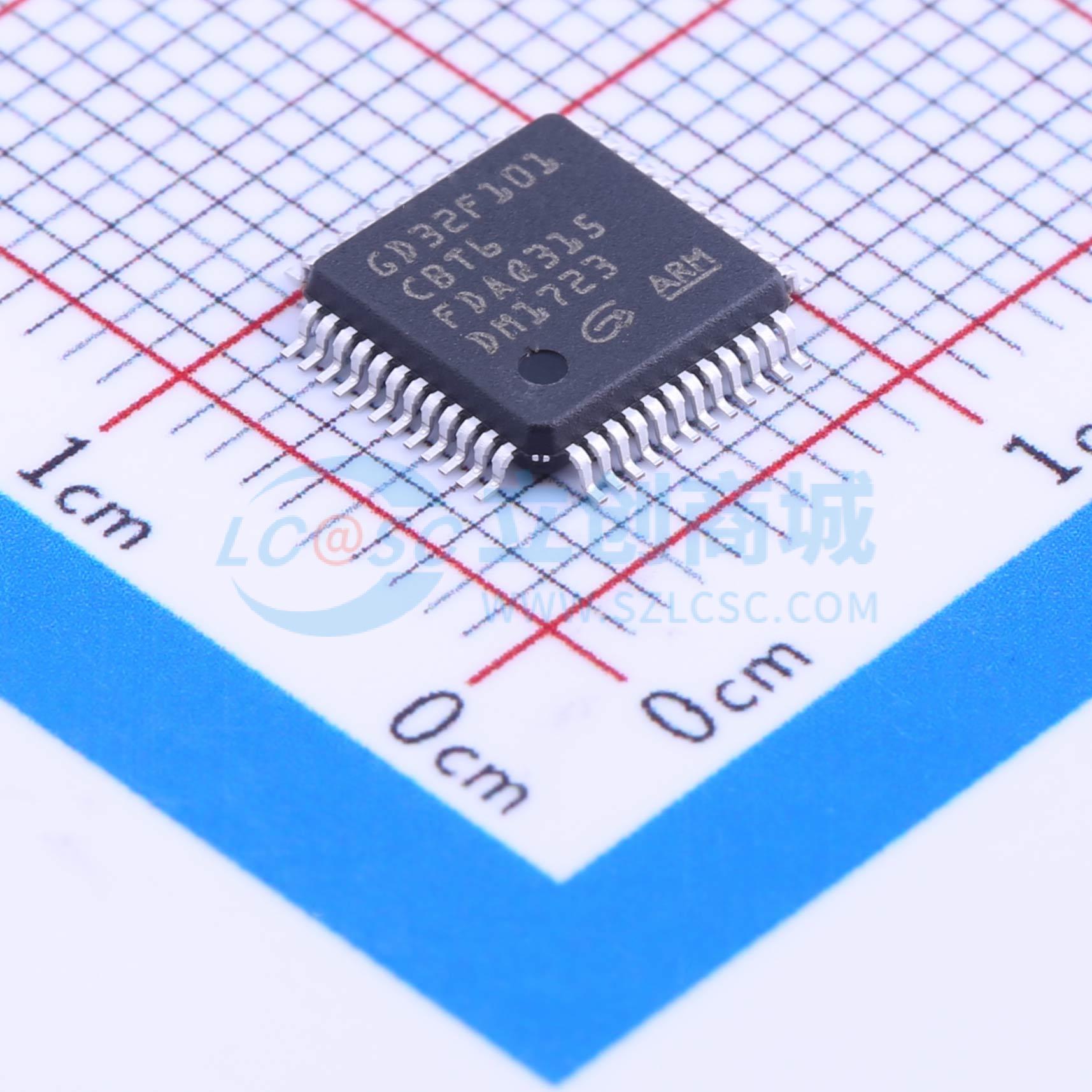 GD32F101CBT6实物图