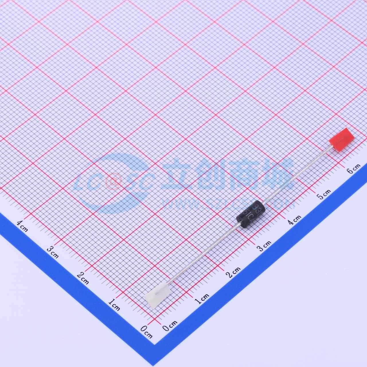 点击查看大图 P6KE51CA/B实物图