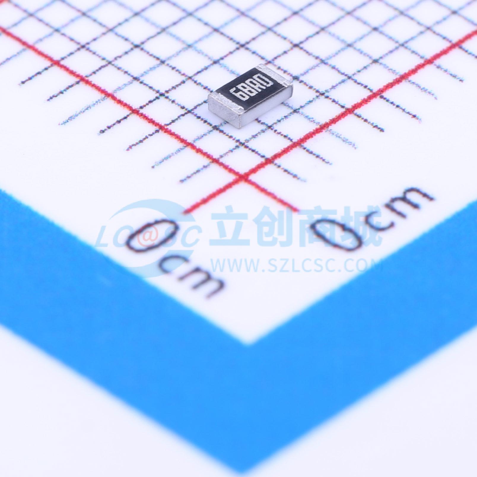 RC0805FR-0768RL实物图