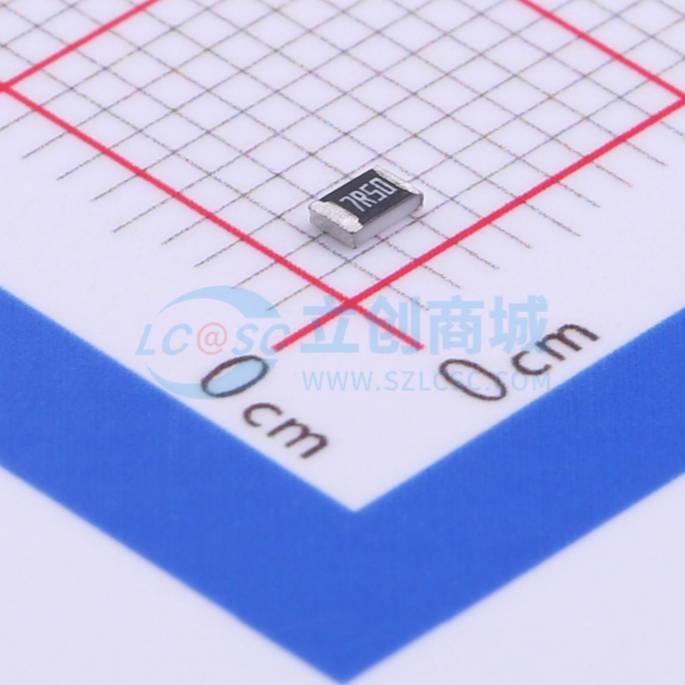 点击查看大图 RT0805FRE077R5L实物图