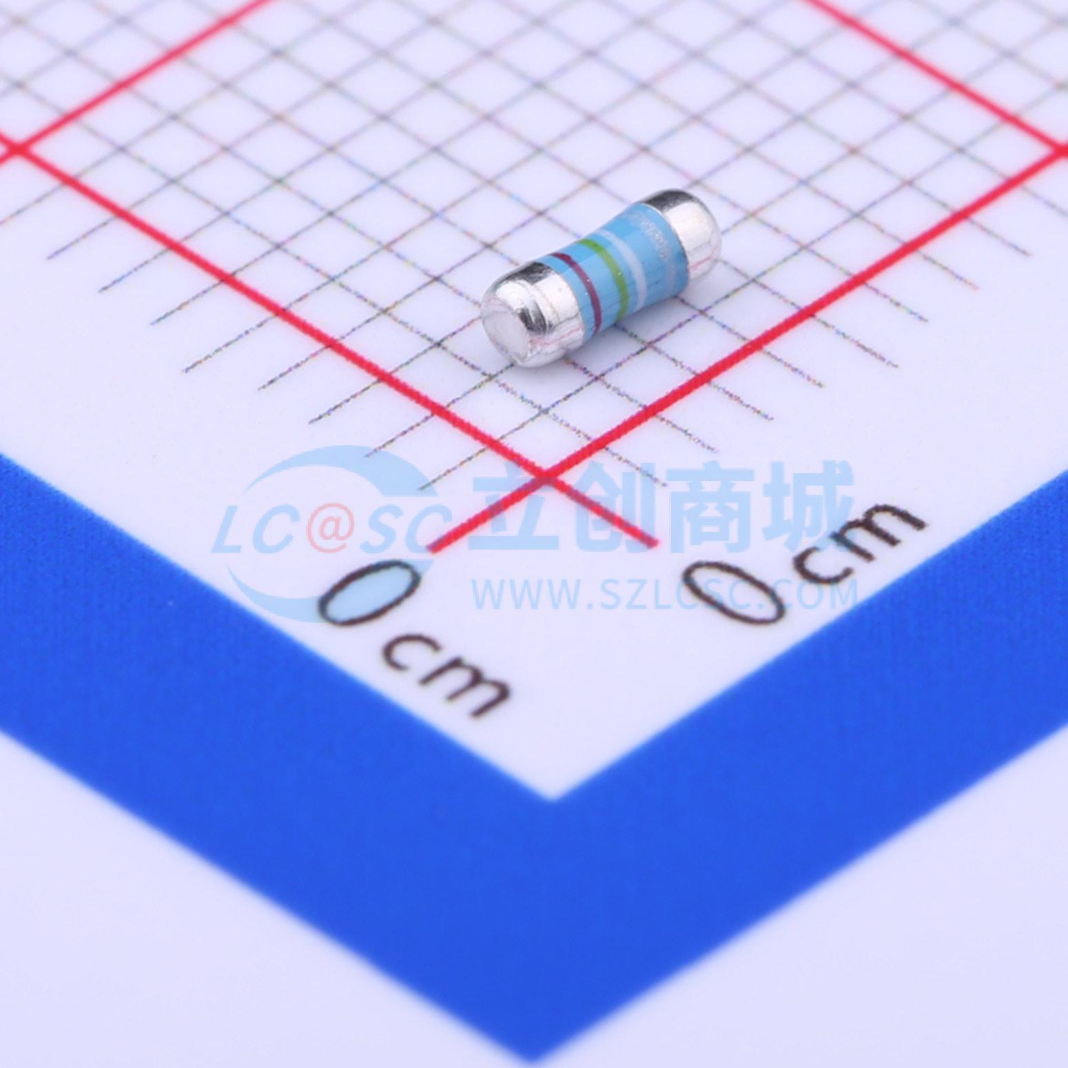 点击查看大图 MELF-MFR02041/4WS2.49ΩFT50实物图