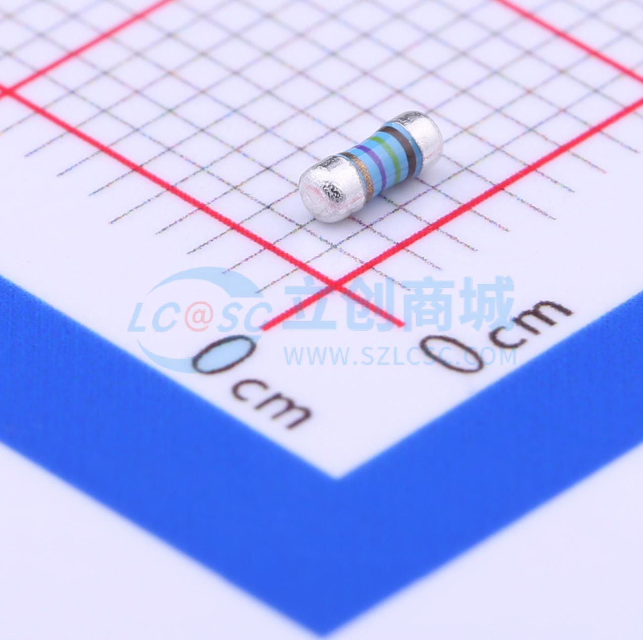 点击查看大图 MELF-MFR02041/4WS14.7ΩFT50实物图