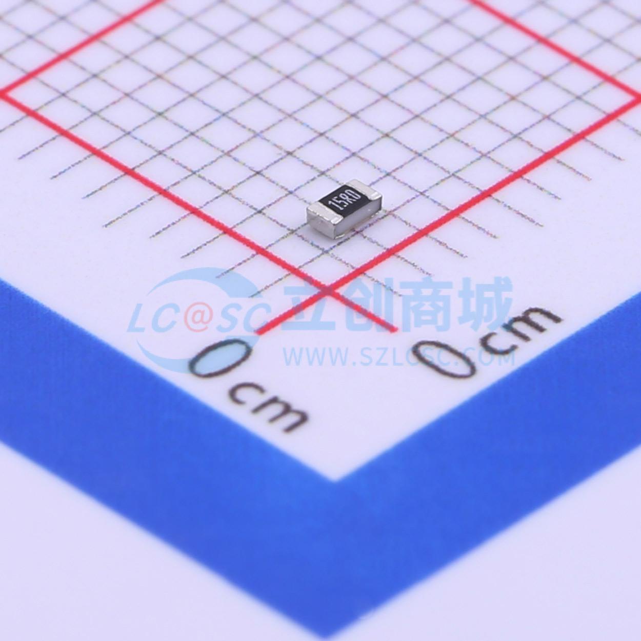 点击查看大图 HPCR0603F15R0K9实物图