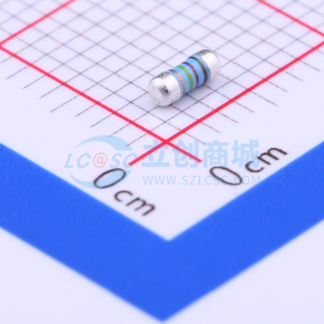 点击查看大图 MELF-MFR02041/4WS12.4ΩFT50实物图