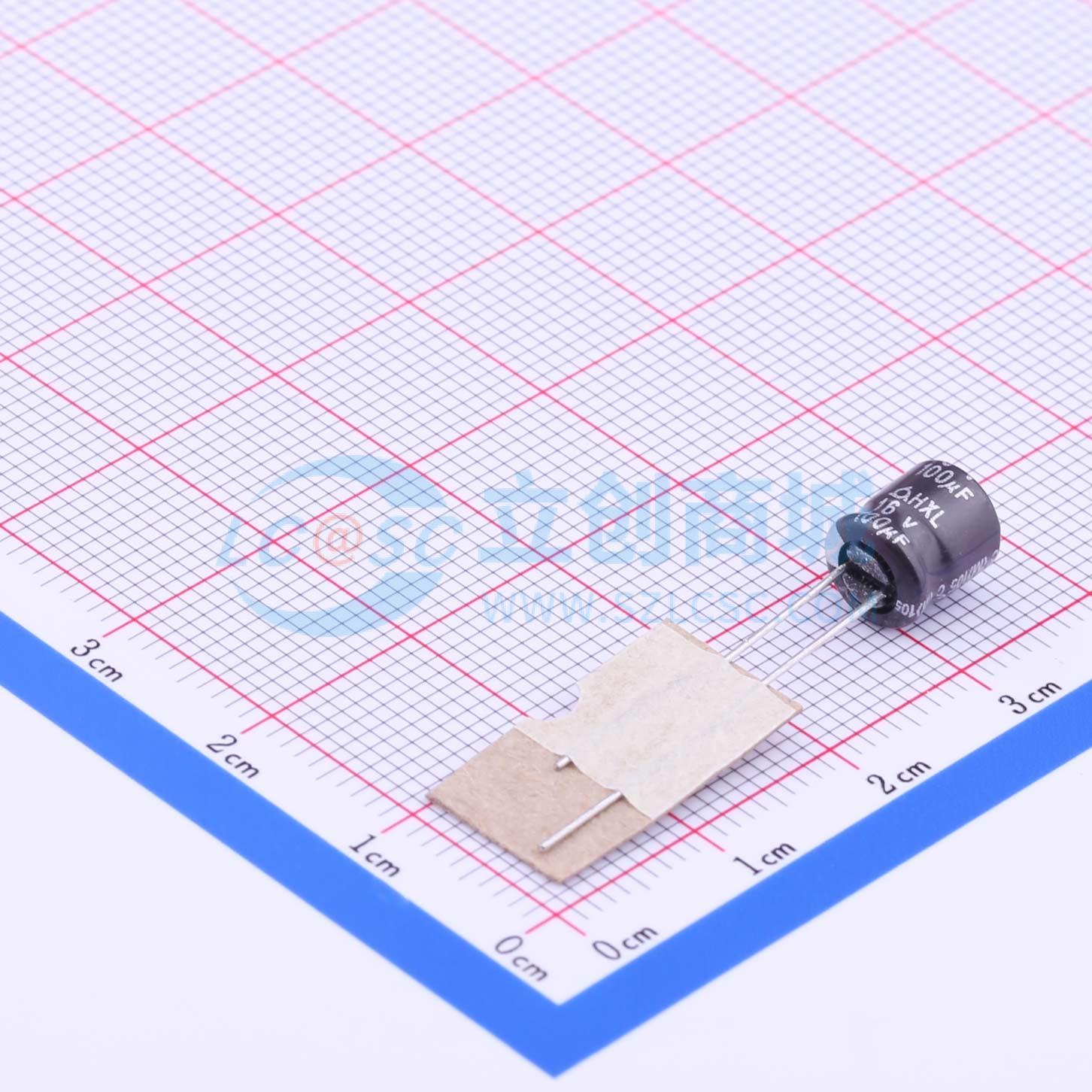 HXL 16V100 6.3*7实物图