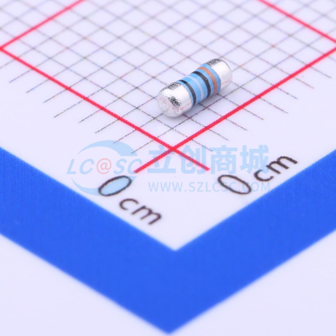 点击查看大图 MELF-MFR02041/4WS309ΩFT50实物图