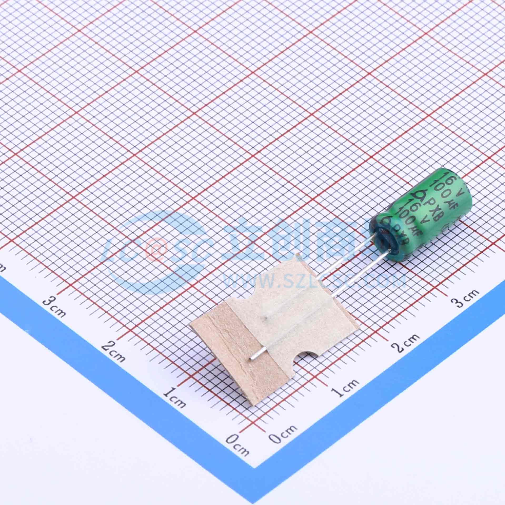 点击查看大图 PXB16V100UF6.3*11实物图