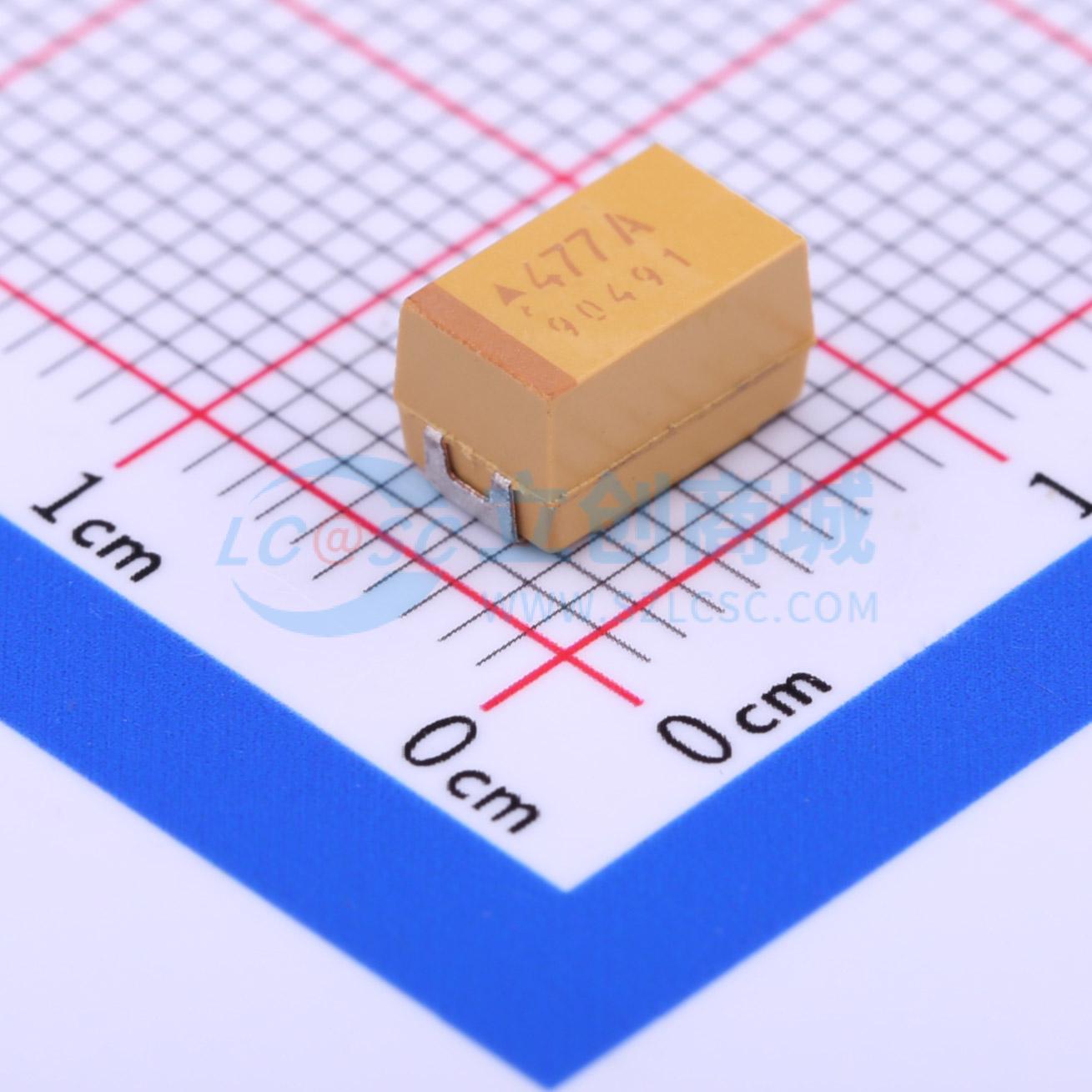 点击查看大图 TAJE477M010RNJ实物图