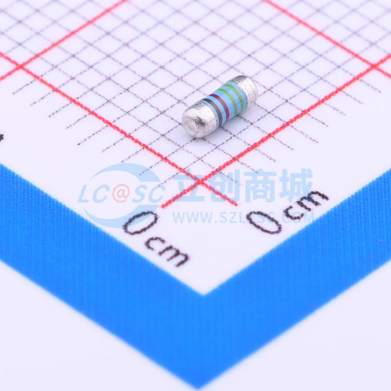 点击查看大图 MELF-MFR02041/4WS4.42KΩFT50实物图