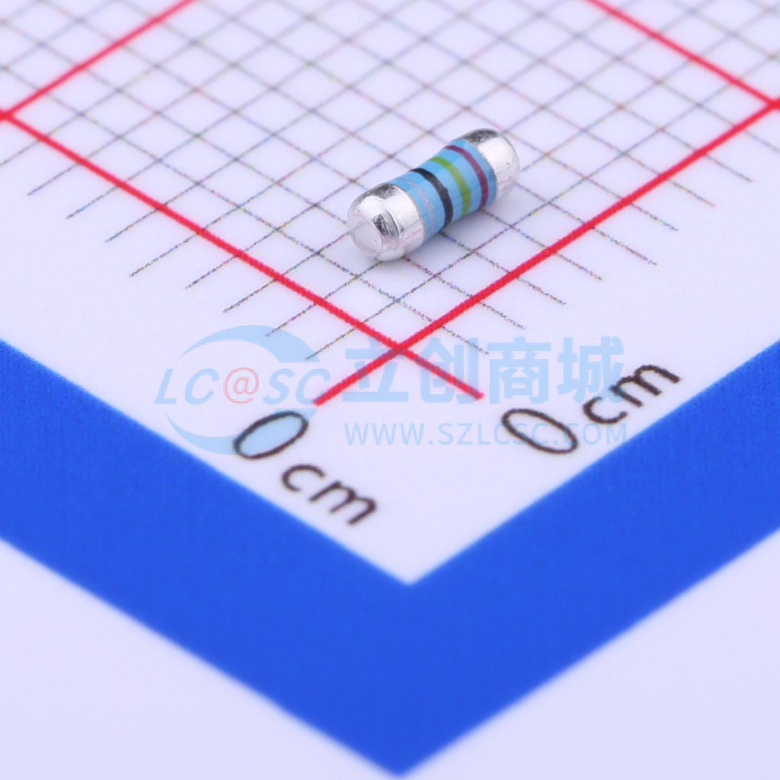 点击查看大图 MELF-MFR02041/4WS2.4ΩFT50实物图