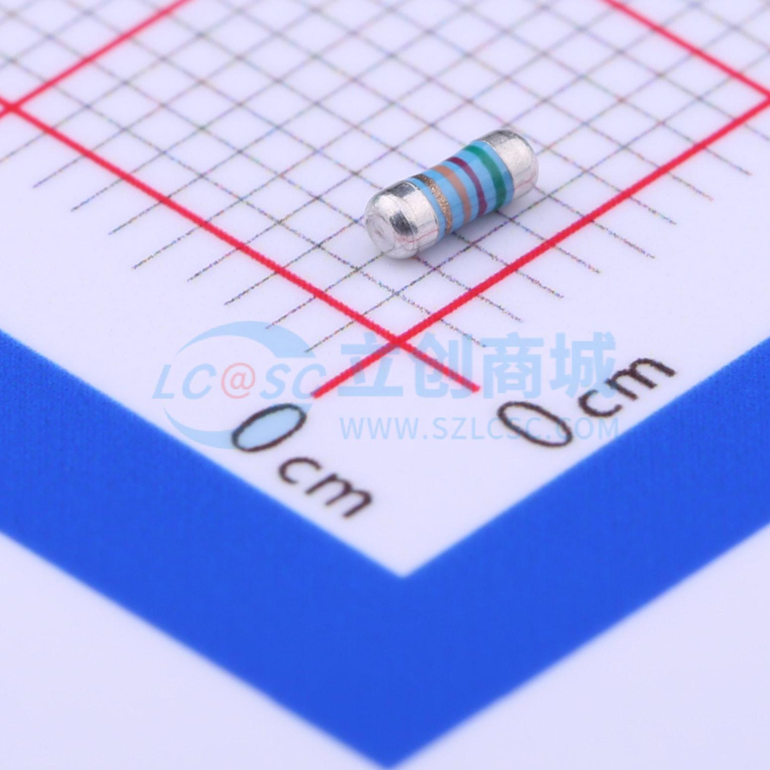 点击查看大图 MELF-MFR02041/4WS52.3ΩFT50实物图