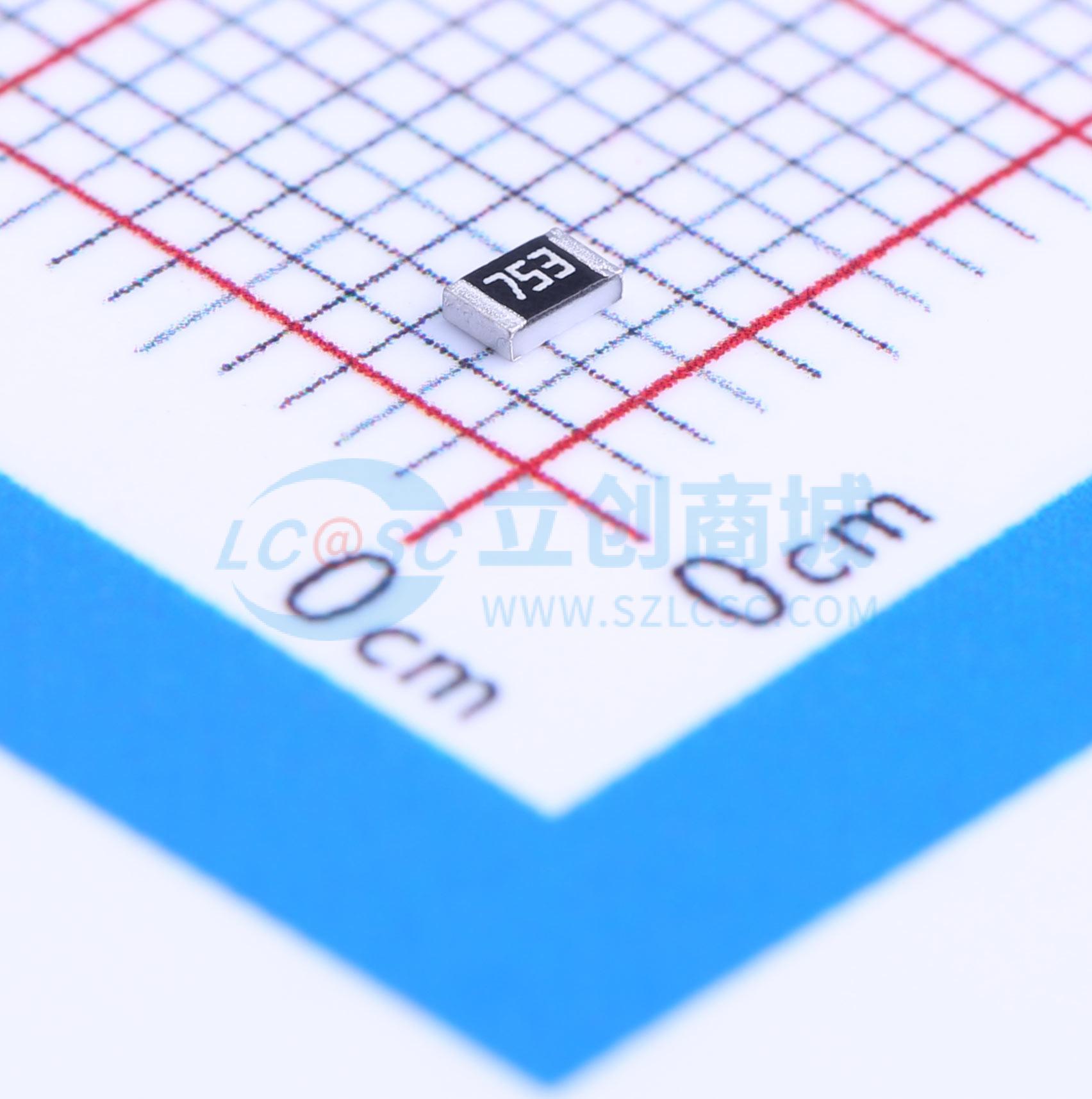 点击查看大图 RC0805JR-0775KL实物图