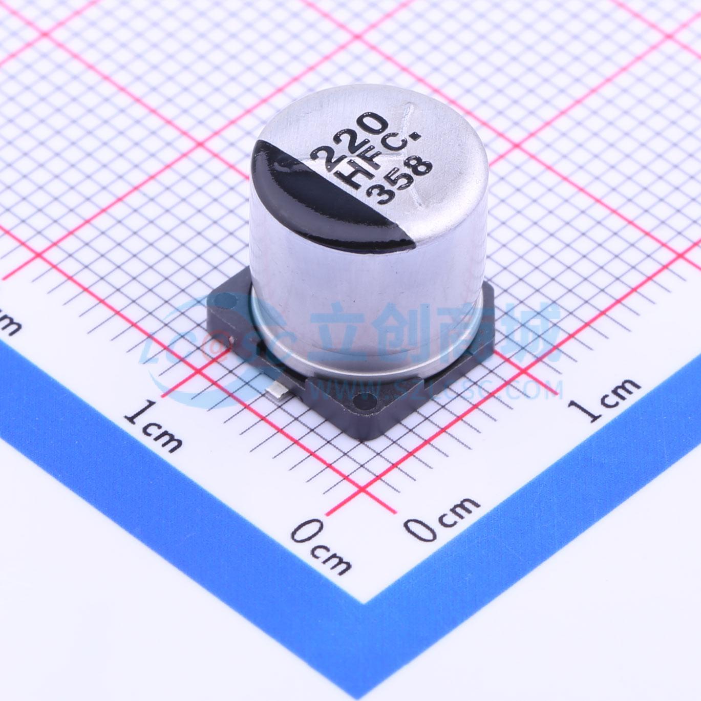 点击查看大图 EEEFC1H221P实物图