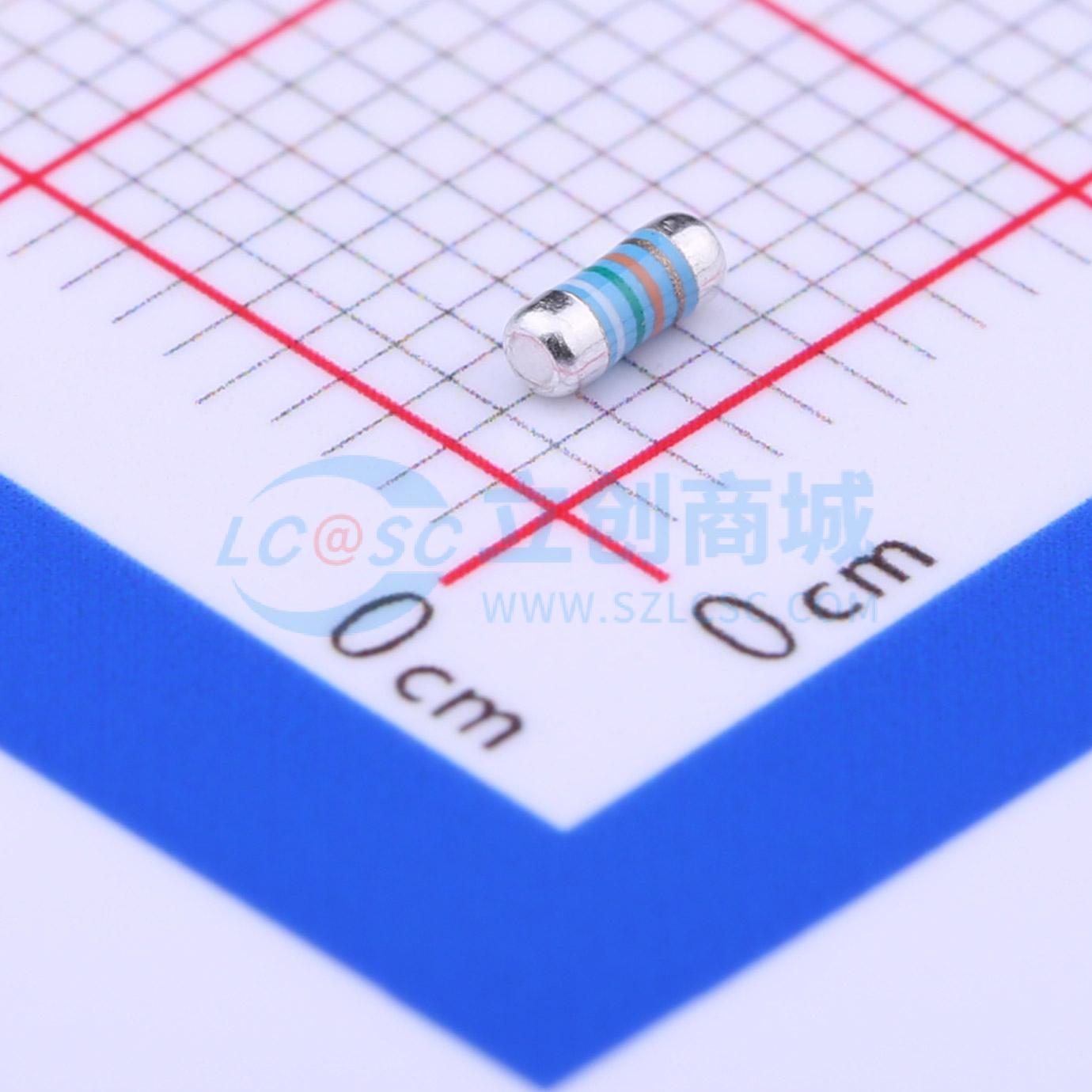 点击查看大图 MELF-MFR02041/4WS95.3ΩFT50实物图