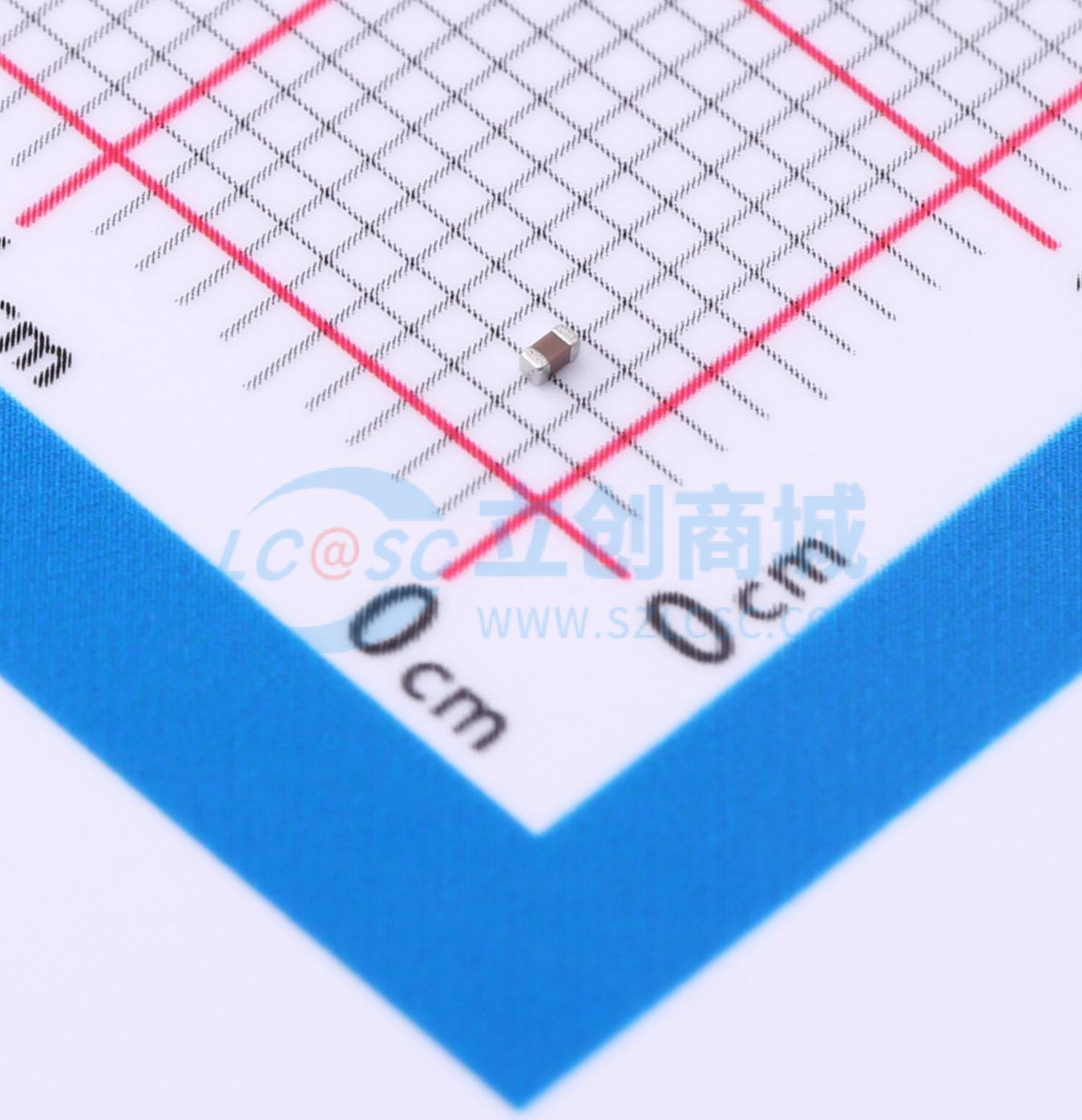 点击查看大图 CGA2B3X5R1E104K050BB实物图