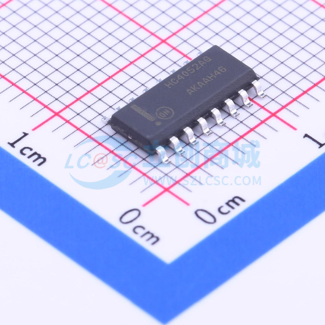 点击查看大图 MC74HC4052ADR2G实物图